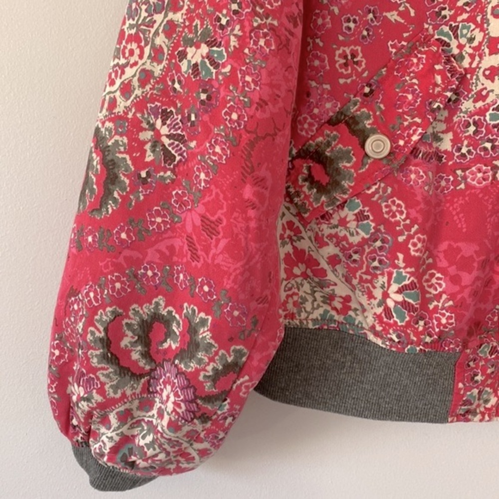 FREE PEOPLE Paisley Print Quilted Bomber Jacket - Picture 12 of 16